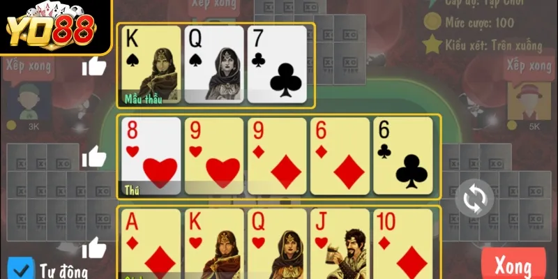 Cách xếp bài binh xập xám chuẩn xác nhất